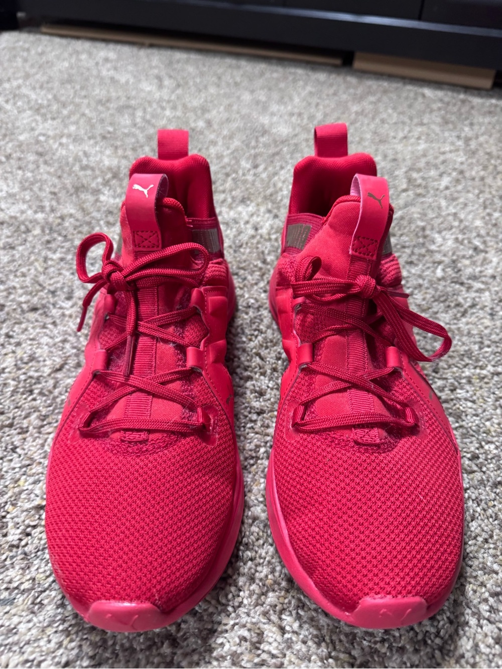 Puma Women's All-Red Mesh Athletic Sneakers